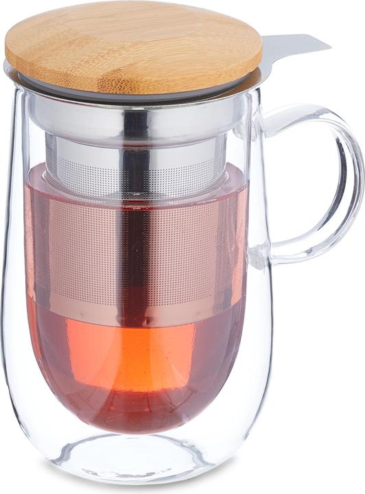 Relaxdays Teeglas (430 ml, 1x)