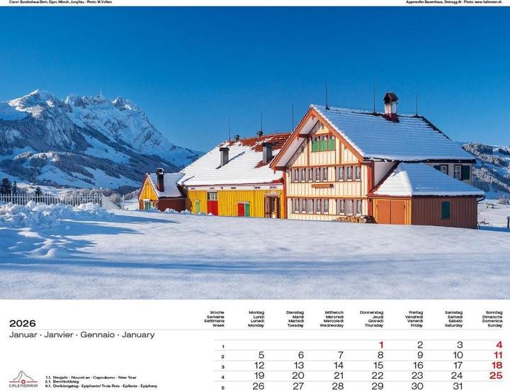 Image du produit Swiss Places 2026 (40 x 31 cm, Français, Allemand)
