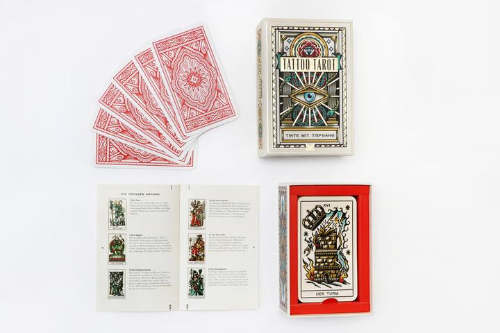 Actual product image Card game Tattoo Tarot - ink with depth