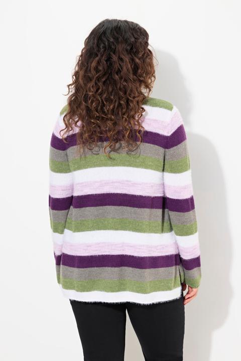 Actual product image Ulla Popken Striped Long Sleeve Turtleneck Sweater (46, 48)
