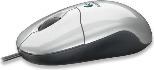 Actual product image Logitech Pilot Optical Mouse, silver, USB/PS/2, 1000dpi (Cable)
