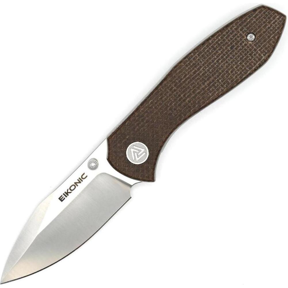 Eikonic, Mehrzweckmesser, Einhandmesser Kasador, Micarta, braun (7 cm)