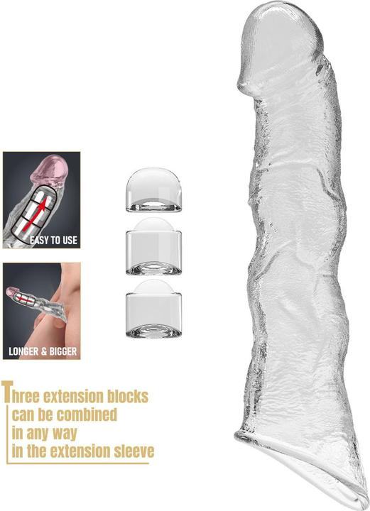 Productafbeelding Pretty Love Penisverlängerungshülle – 28 cm – Transparent