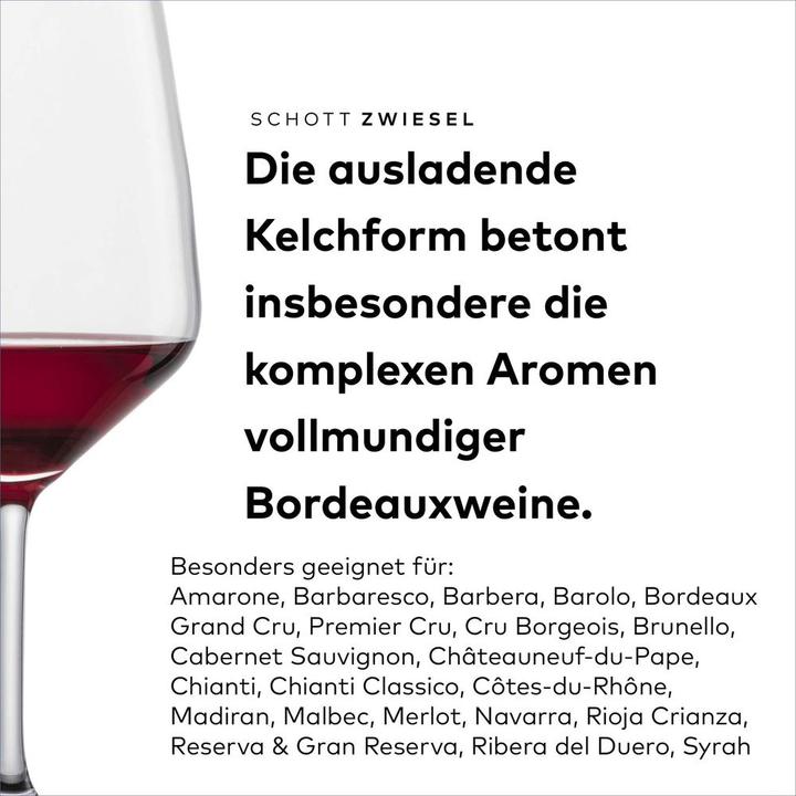 Actual product image Schott Zwiesel Bordeaux glass Tulip 130 4 pieces (65.60 cl, 4 Glasses, Red wine glasses)