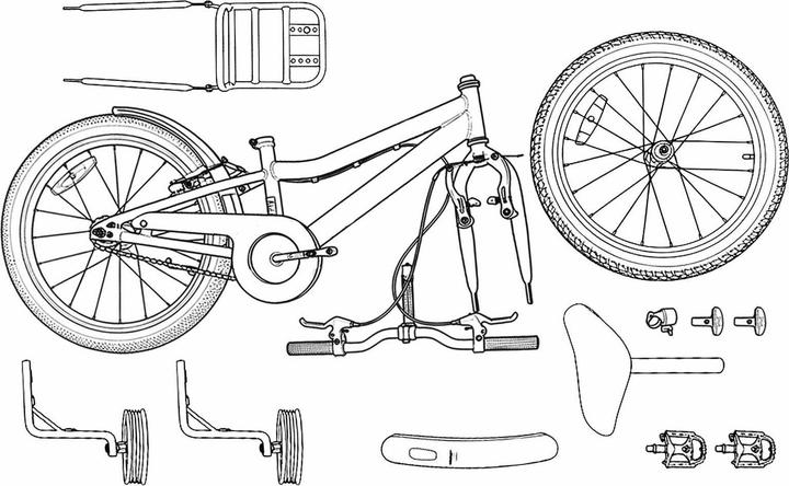 Produktbild vidaXL Kinderfahrrad (14")