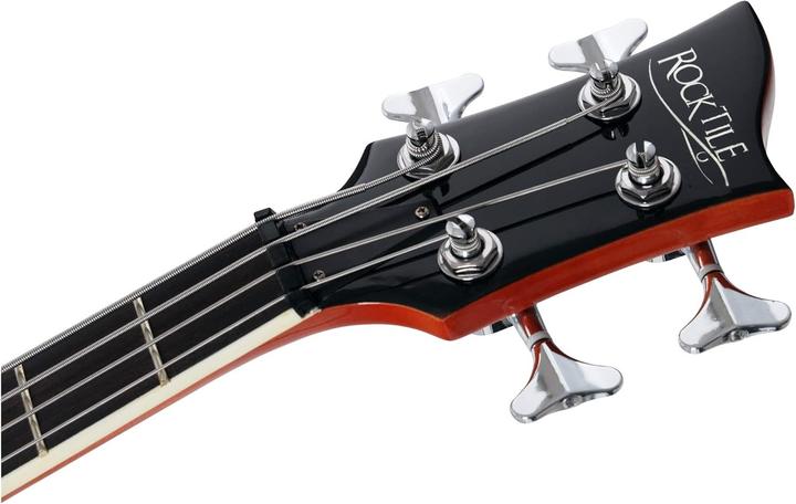 Image du produit Rocktile Basse Vintage Sir Paul Hollowbody 2 Humbuckers (Guitare semi-acoustique, Dessus de frêne fumé, Manche en érable, Plafond en tilleul, Touche en palissandre)