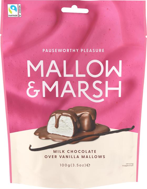 Produktbild Mallow & Marsh Vanille Marshmallows mit Milchschokolade (1 Stk., 108 g)