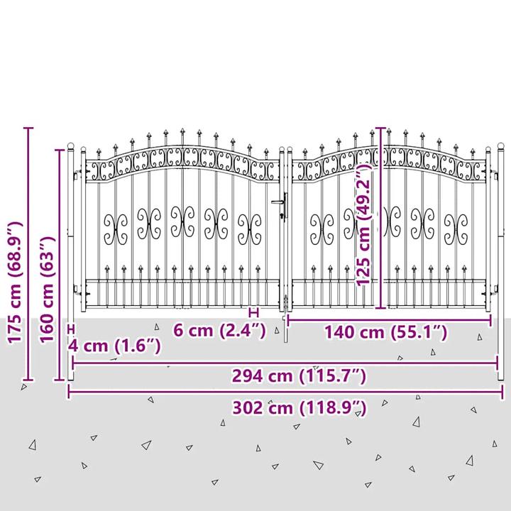 Produktbild vidaXL Zauntor