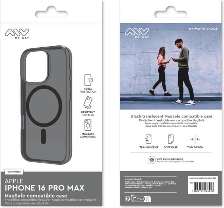 Produktbild My Way Coque Magsafe Noir Iphone 16 Pro Max (Apple iPhone 16 Pro Max)