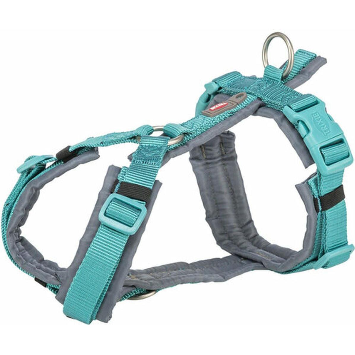 Meilleurs prix pour Harnais Pour Chien - Trixie - Premium Trekking - Aqua/Graphite - 36-44 Cm - Confort Optimal