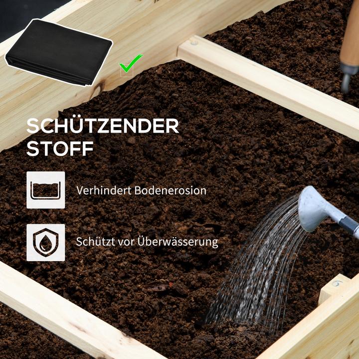 Immagine prodotto Outsunny Treppenbeet mit 9 voneinander abgegrenzten Bereichen