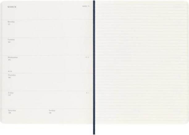 Actual product image Moleskine Notizkalender (19 x 25 cm, English)