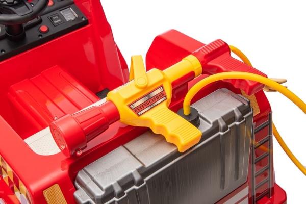 Actual product image Es-toys Kinderfahrzeug – Elektro Auto „Feuerwehr“ – 12V7AH Akku, 4 Motoren - Fernsteuerung, MP3 + Si (12 V)