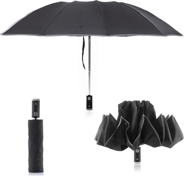 Productafbeelding InnovaGoods Paraplu met omgekeerd vouwen en met LED Folbrella