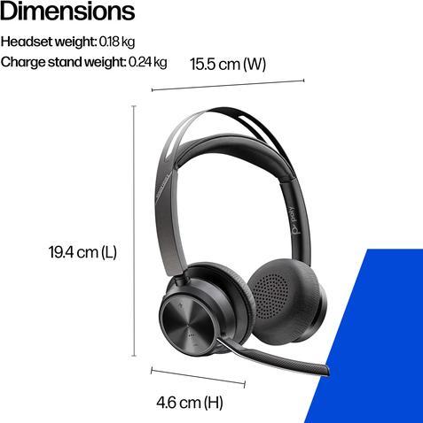 Produktbild Poly Voyager Focus 2 USB-C-C Headset +USB-C/A-Adapter (Kabellos, USB-C)