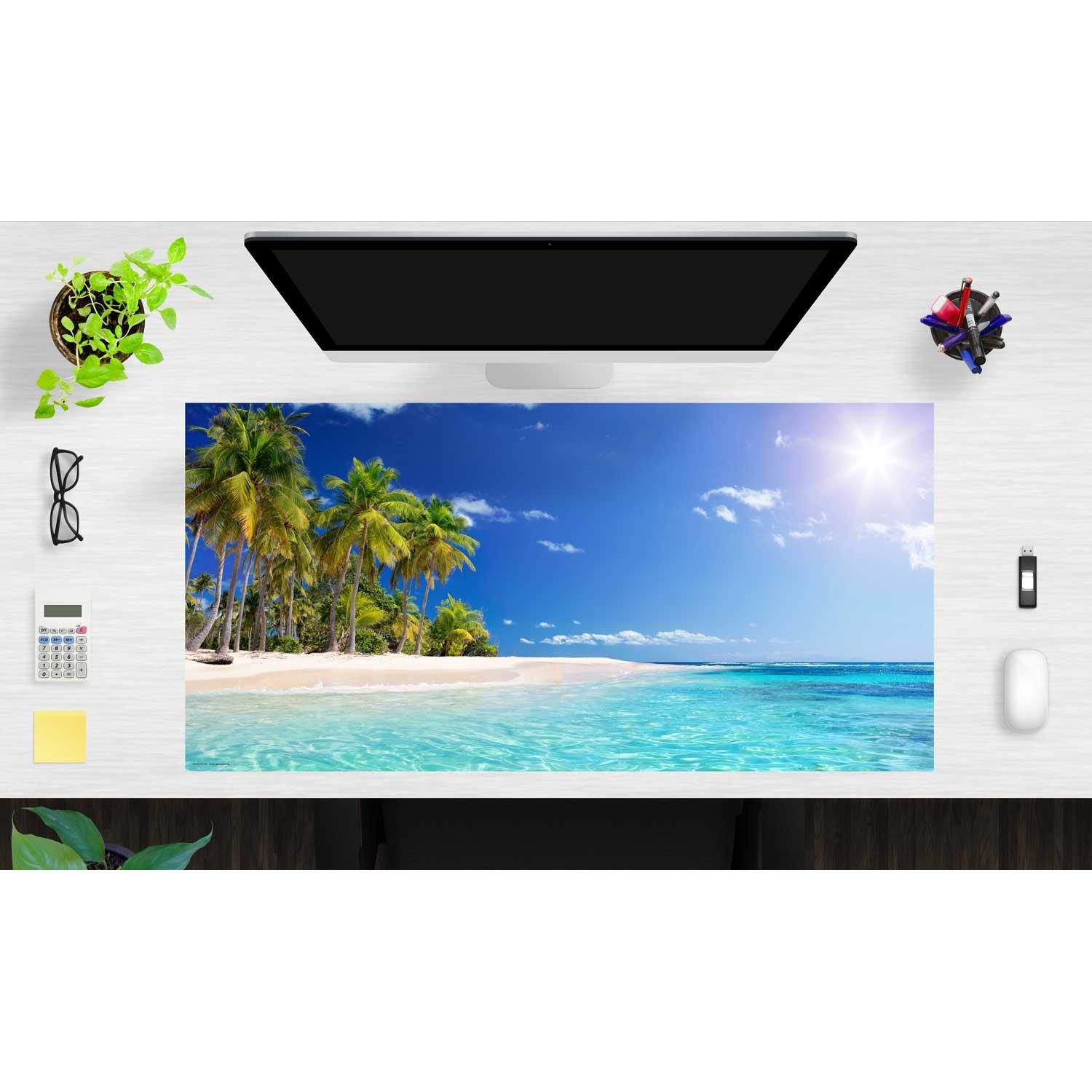 Thumbnail - CoverYourDesk, Unterlage, Schreibtischunterlage Palmen am Meer