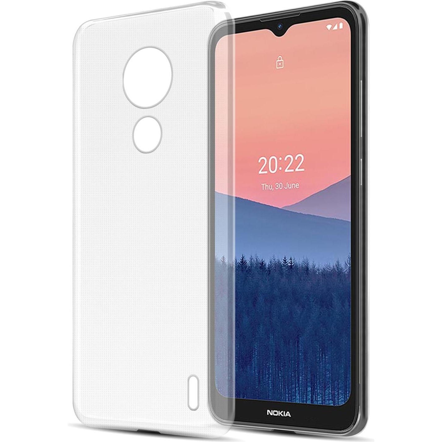Cadorabo TPU Ultra Slim AIR Hülle für Nokia C21 (Nokia C21), Smartphone Hülle, Transparent