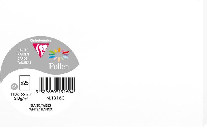 Image du produit Pollen Cartes simple (210 g/m², 25 x, 110 x 155 mm)