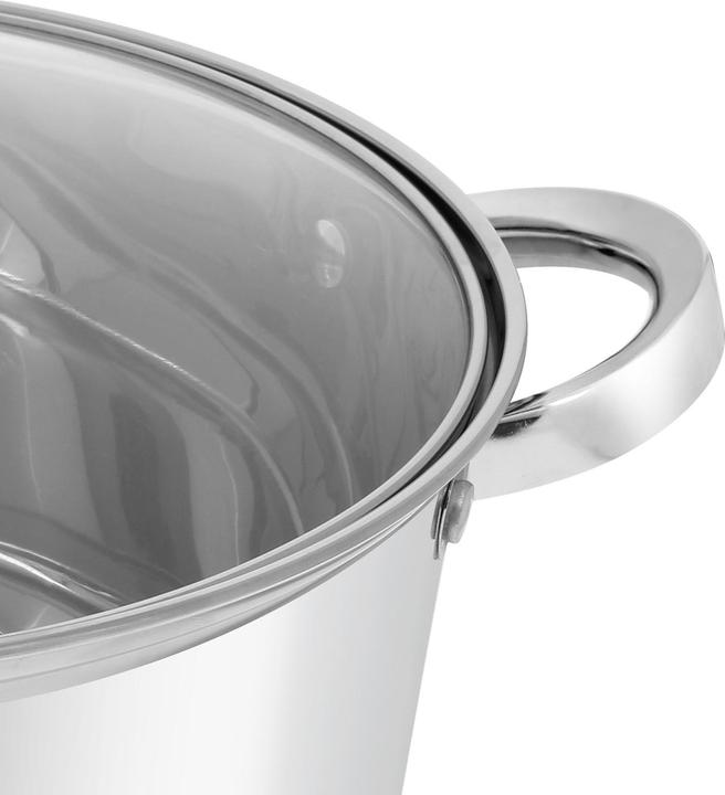 Actual product image Cheffinger Stainless steel saucepan with induction lid (28 cm, Roman pot, Stainless steel)