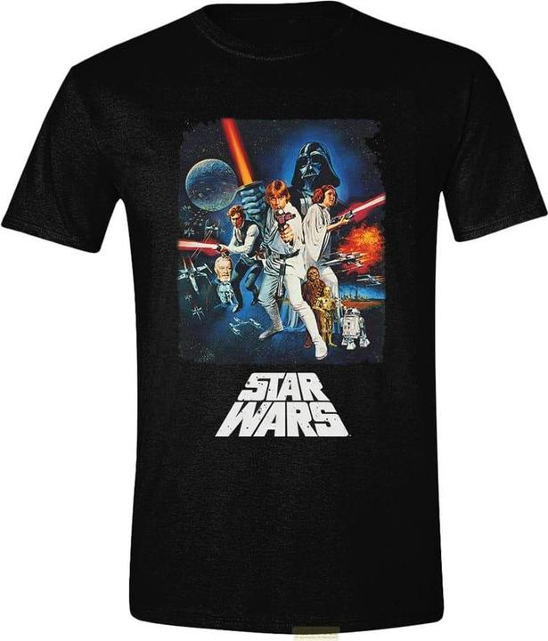 Actual product image Death Note Star Wars A New Hope T-Shirt Retro Poster Grösse S (S)