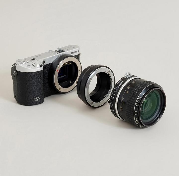 Actual product image Urth Lens Mount Adapter: Compatible with Nikon F Lens to Samsung NX Camera Body