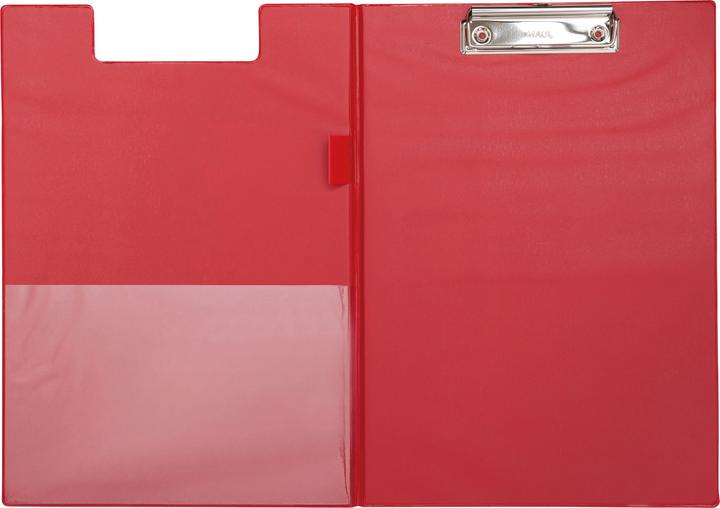Image du produit Maul Chemise à pince poly, A4, couverture en film PP, rouge en carton avec couverture en film, poche
