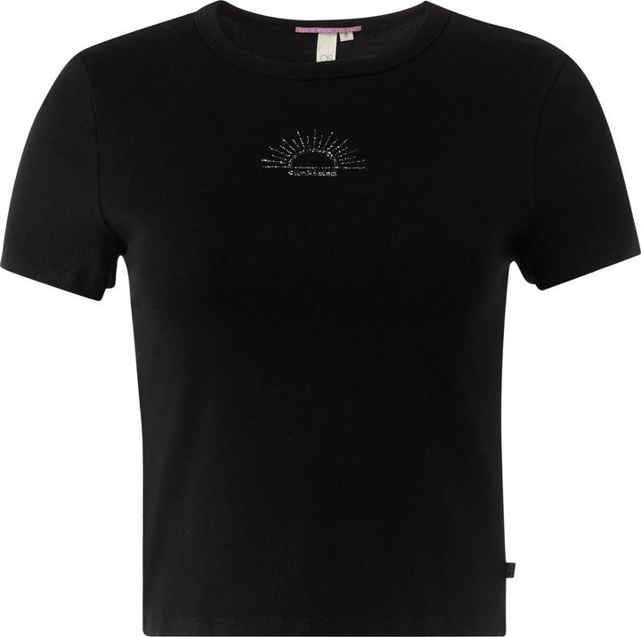 Produktbild S.Oliver T-Shirt Geripptes T-Shirt im Slim Fit mit Stickerei (M)