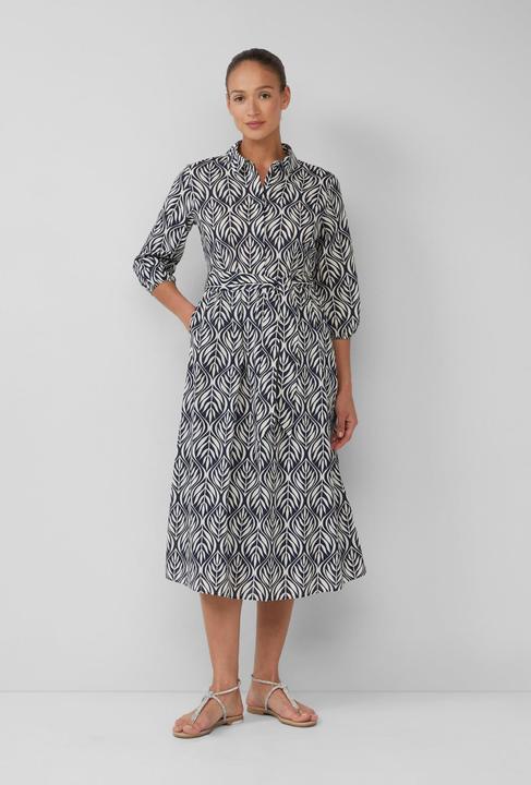 Actual product image S.Oliver Kleid Hemdblusenkleid in Midilänge mit All-over-Print (44)