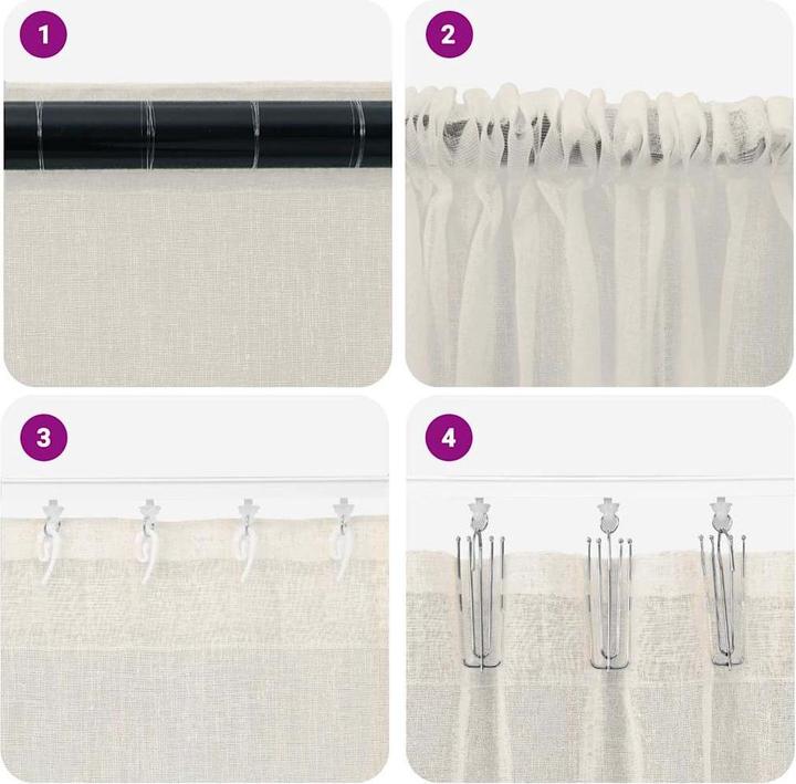 Produktbild vidaXL Voile-Vorhang (140 x 260 cm)