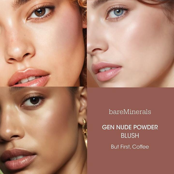Actual product image Bare Minerals Bareminerals Gen Nude Powder Blush But First, Coffee - 6g (But First, Coffee)