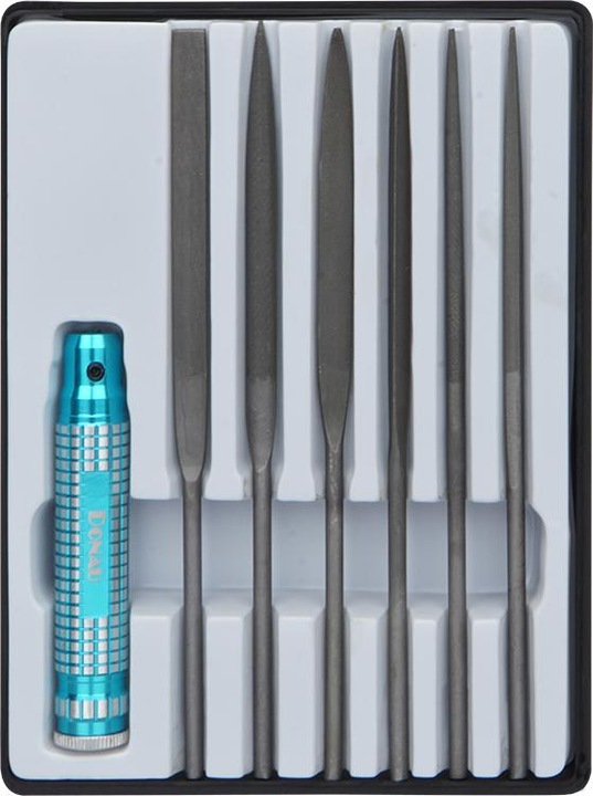 Immagine prodotto Donau Set 6 lime ad ago con supporto in metallo (160 mm)