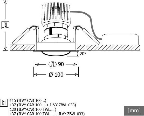 Produktbild LTS LED-Einbaustrahler (1020 lm)