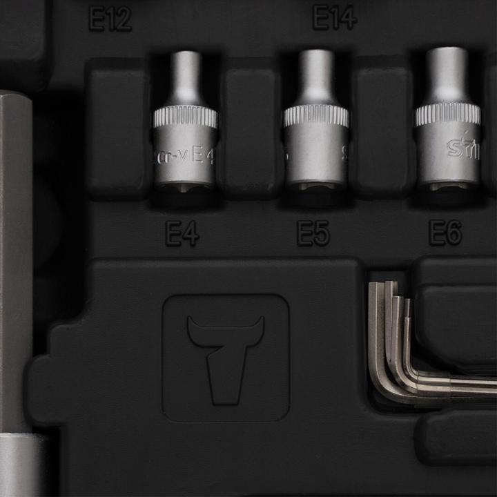 Produktbild Stier Bit-Steckschlüsselsatz, 1/2 Zoll, 1/4 Zoll, ISK/TX, 42-teilig