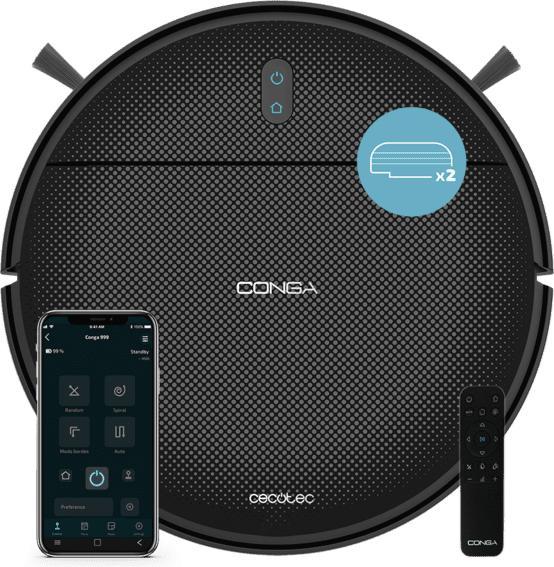 Actual product image Cecotec Conga 999 Origin X-Treme robot hoover Black
