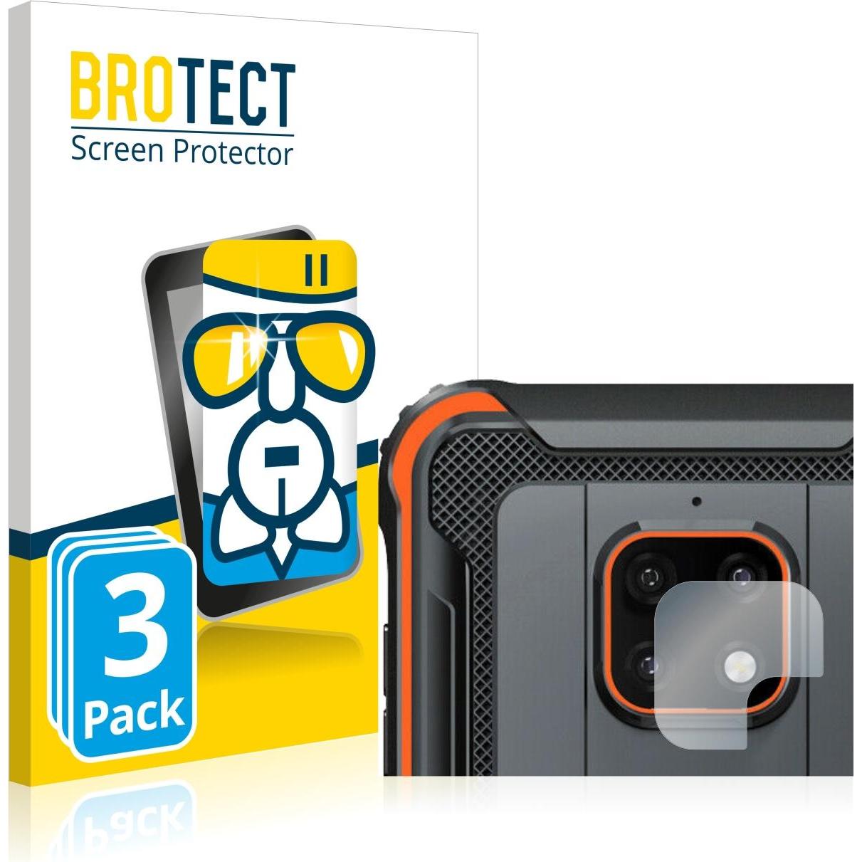 BROTECT AirGlass Panzerglasfolie (3 Stück, Blackview BV4900 Pro), Smartphone Schutzfolie, Transparent