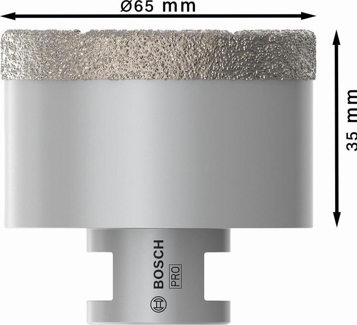 Produktbild Bosch Professional Zubehör PRO Core Cutter dry, 65 x 35 x 22,23 mm (65 mm)