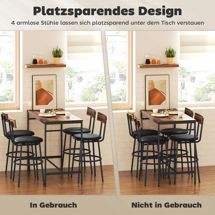 Image du produit Homcom Bartisch Set (110 x 55 x 90 cm)