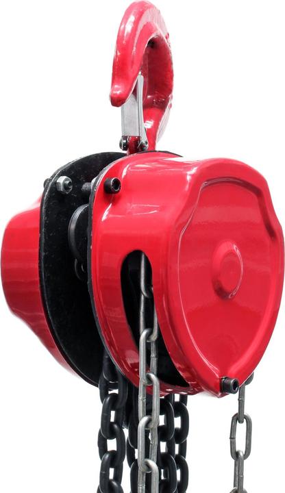 Actual product image Wiltec Chain hoist 5000kg 5t, 3m chain length, lifting height 2.5m, pulley block hoist