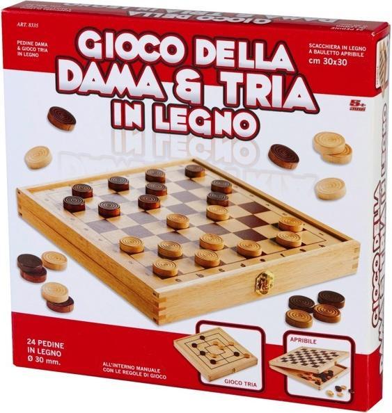 Actual product image Rs Toys GAME DAMA AND TRIA WOOD 30X30