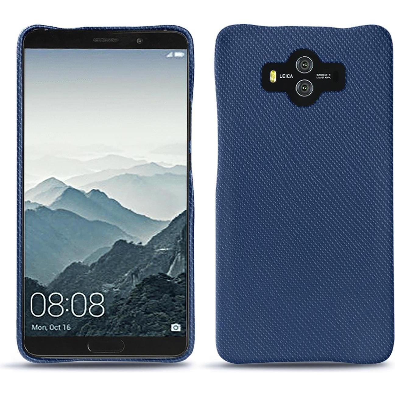Noreve Lederschutzhülle (Huawei Mate 10), Smartphone Hülle, Blau