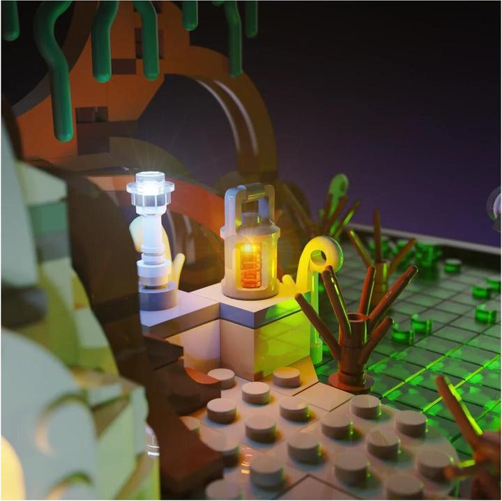 Produktbild Light my bricks LMB 2.0 LED Licht Set für LEGO® 75330 Jedi Training auf Dagobah Diorama