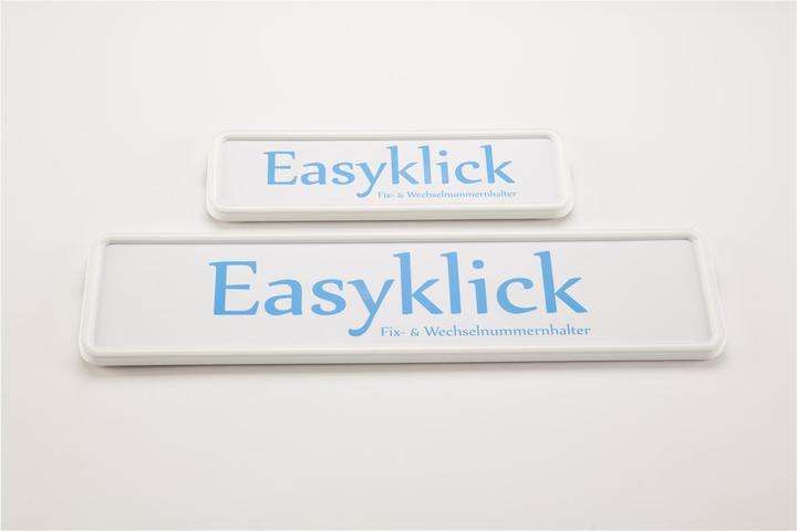 Easyklick Nummernrahmen Langformat 8x30 + 11x50 Set weiss glanz (Langformat)