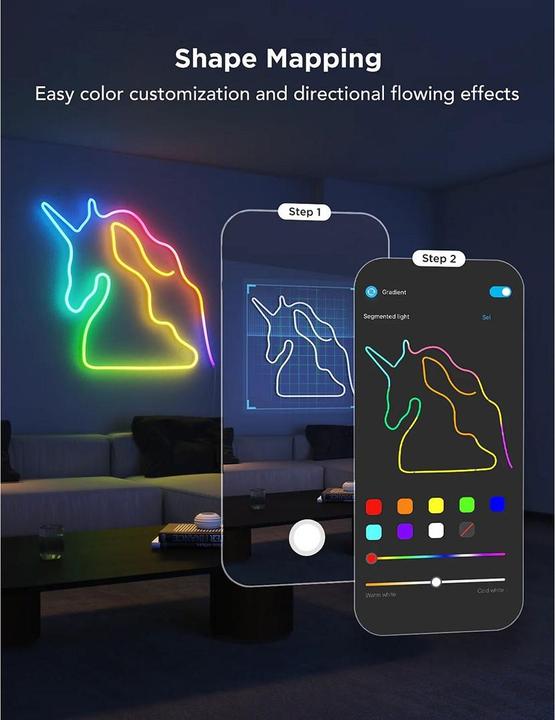 Actual product image Govee Neon (Multicoloured, RGBIC, 300 cm, Indoor)