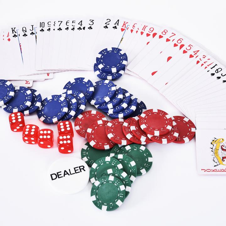 Actual product image Homcom Poker case with 300 chips (English, German)