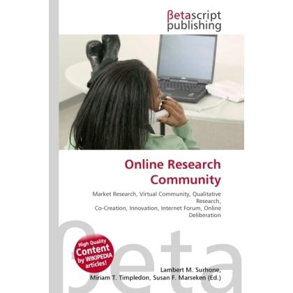 Online Research Community, Fachbücher von Lambert M. Surhone, Miriam T. Timpledon, Susan F. Marseken