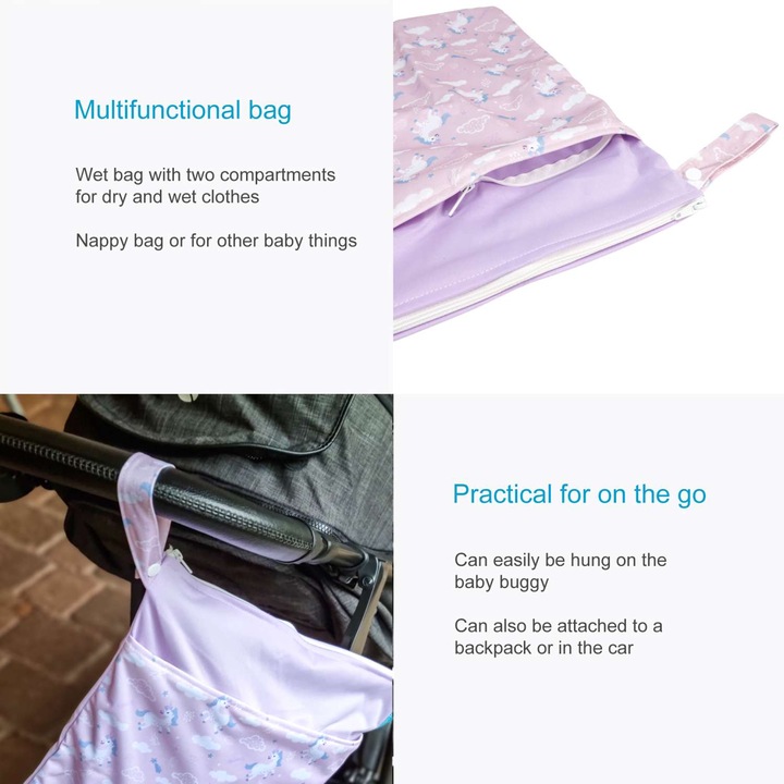 Produktbild Intirilife Wickeltasche mit Reissverschluss für Kleinkind Baby