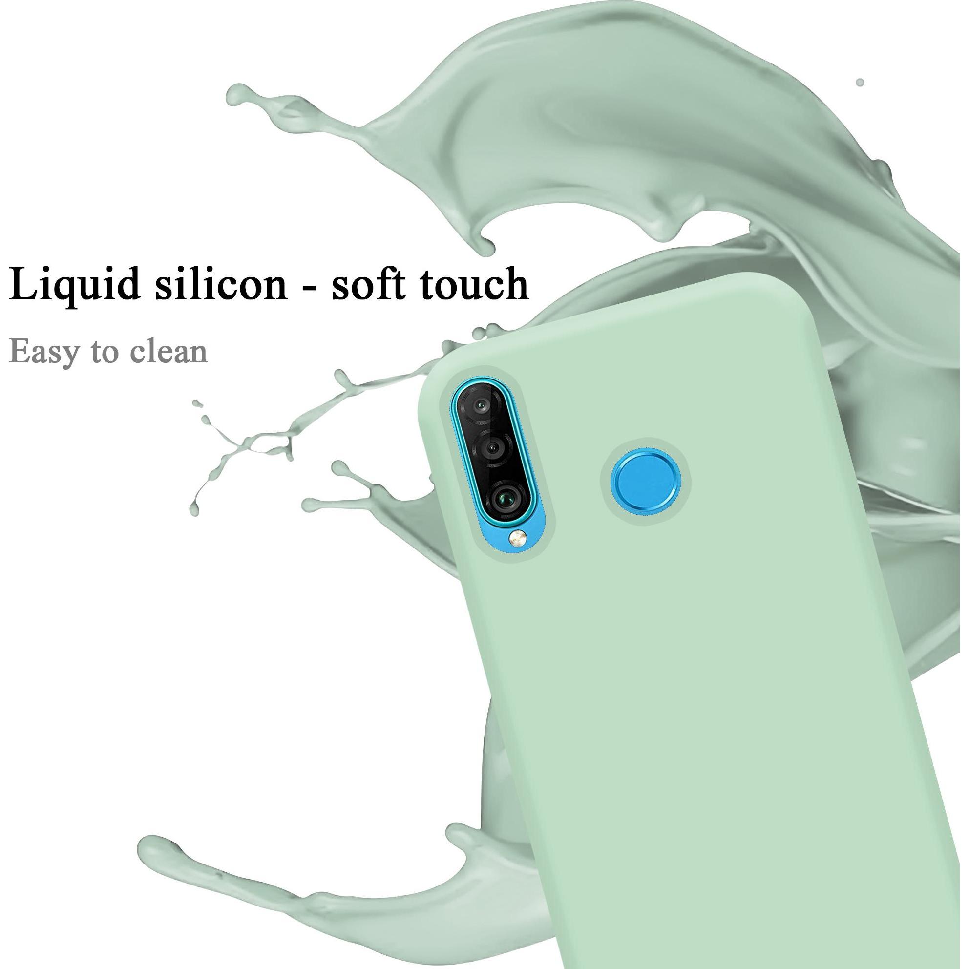 Thumbnail - Cadorabo TPU Liquid Silicone Case Cover (Huawei P30 Lite), Smartphone Hülle, Grün