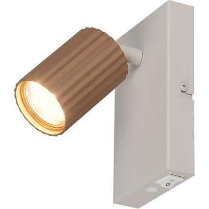 Trio, Applique + Plafoniera, 867770165 Soka GU10 Strahler ⌀5,5cm Coffee