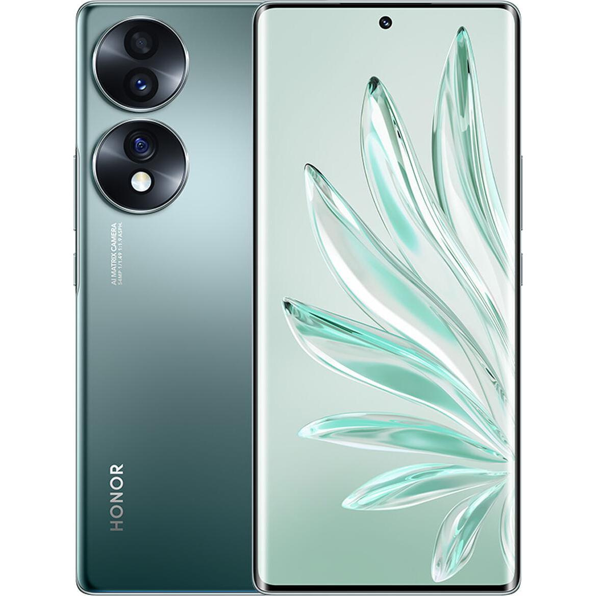 Thumbnail - Honor 70 (256 GB, Emerald Green, 6.67", Dual SIM, 54 Mpx, 5G), Smartphone, Grün