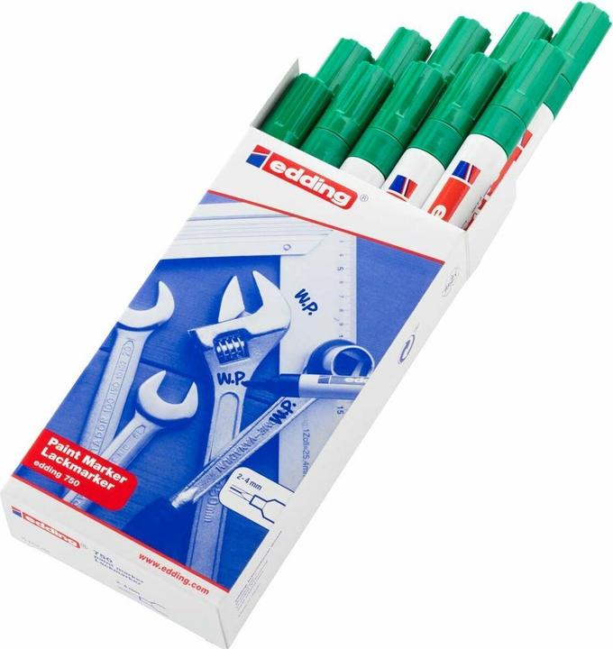 Actual product image Edding Paint marker 750, 2-4 mm, versch. Colors, versch. VE (Green, 4 mm, 10 x)